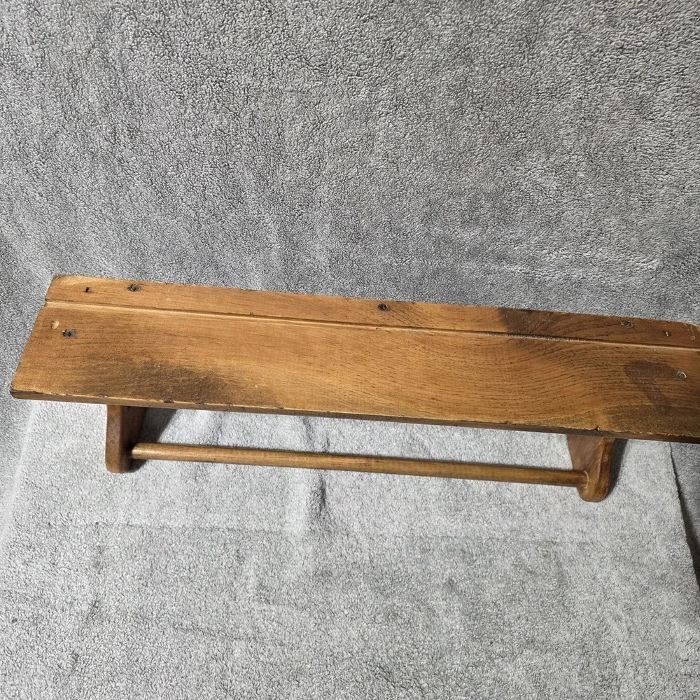 Vintage Wood Country Heart Cutout Shelf w/dowel Cottagecore Grannycore
